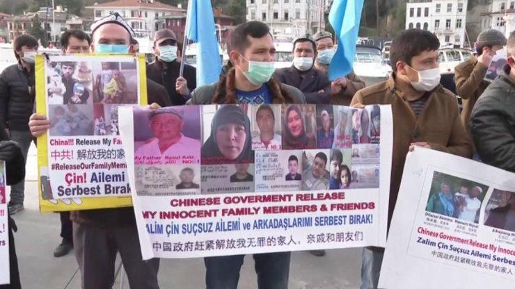 Doğu Türkistanlılar eylem yaptı