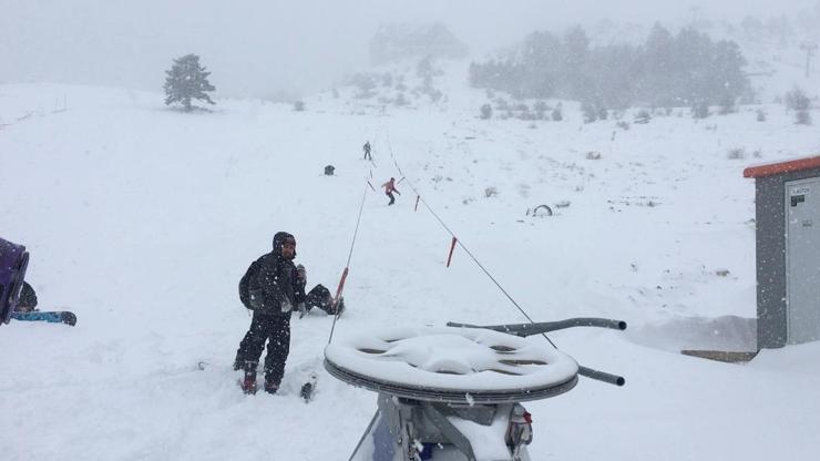 Karabük’te kayak merkezinde kar kalınlığı 30 santime ulaştı