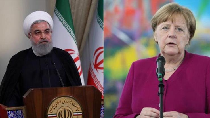 İran Cumhurbaşkanı Ruhani, Almanya Başbakanı Merkel ile nükleer anlaşmayı görüştü