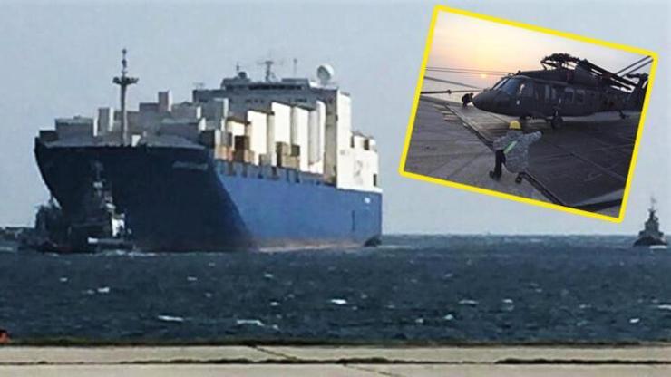 Dedeağaç’ta ABD gemisi yanaştı, helikopterler indi