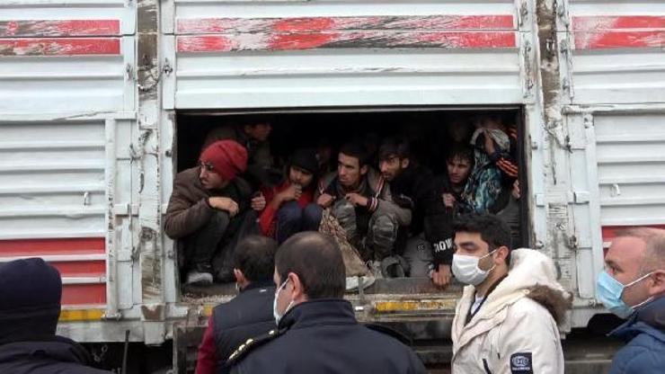 114 kaçak göçmen taşınan TIRın sürücüsü sorguda
