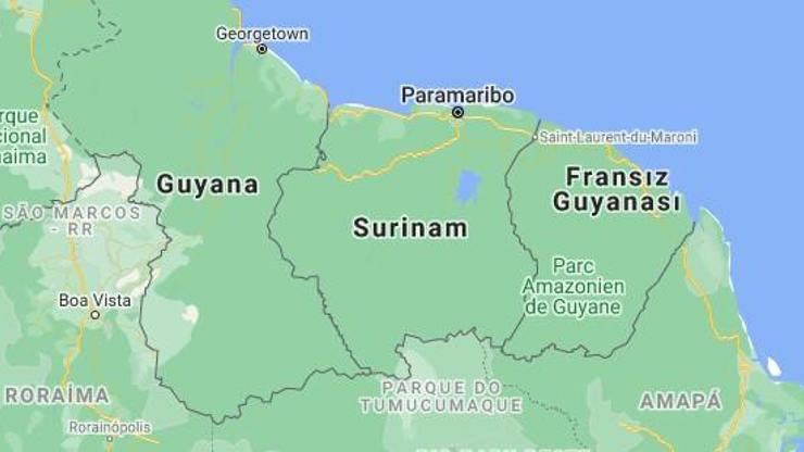 Surinam nerede, nüfusu ne kadar Surinam hangi kıtada ve bölgede