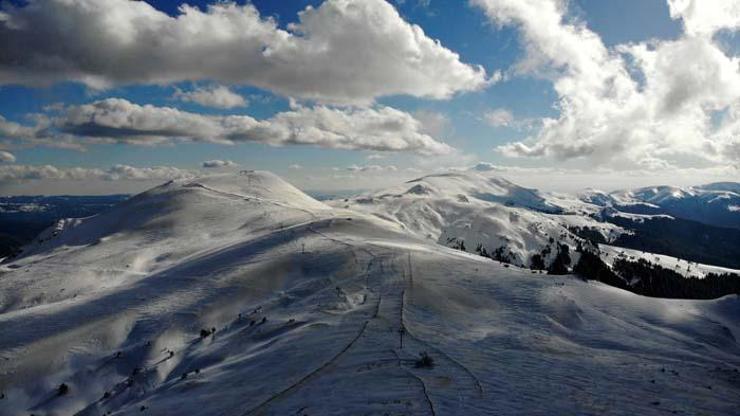Anadolunun yüce dağı Ilgaz beyaz örtüsüyle eşsiz görüntüler sunuyor