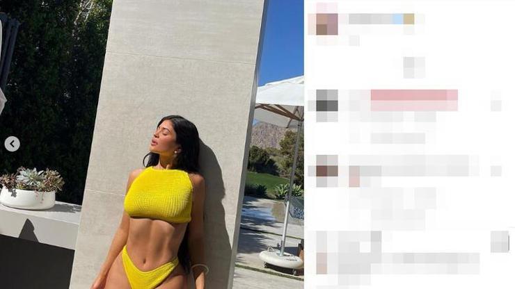 Kylie Jenner son pozuyla yine sosyal medyada gündem oldu