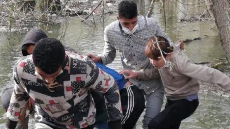 MSB: Meriç Nehrinde mahsur kalan 30 göçmen kurtarıldı