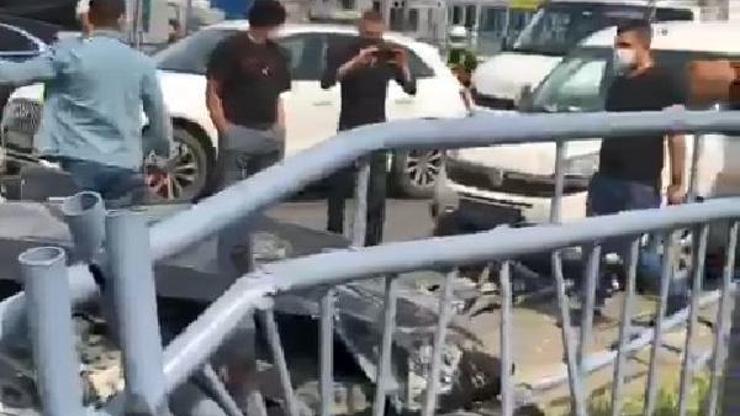 Beşiktaşta makas iddiası: 4 yaralı, 11 araç hasar gördü