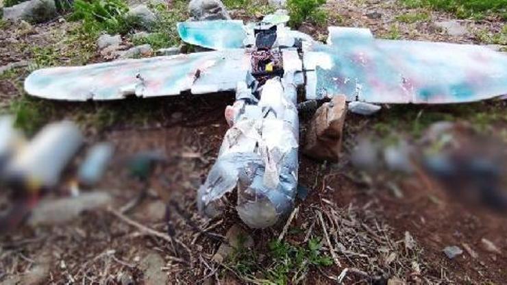 PKKnın maket uçağı vurularak düşürüldü