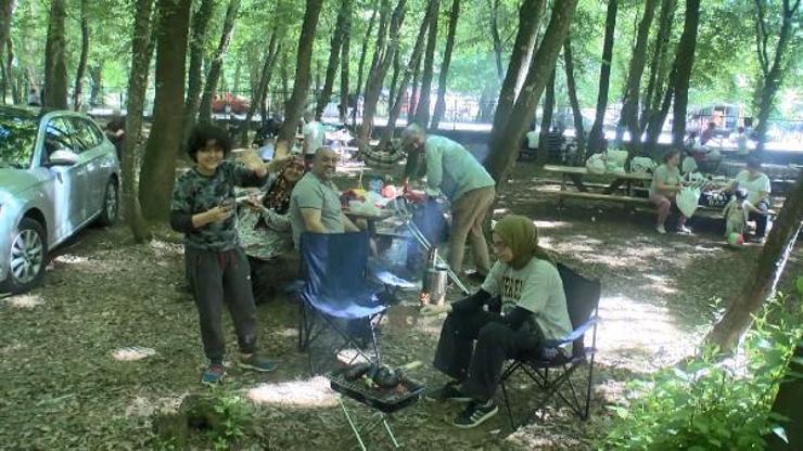 Tatili fırsat bilip Belgrad Ormanına akın ettiler