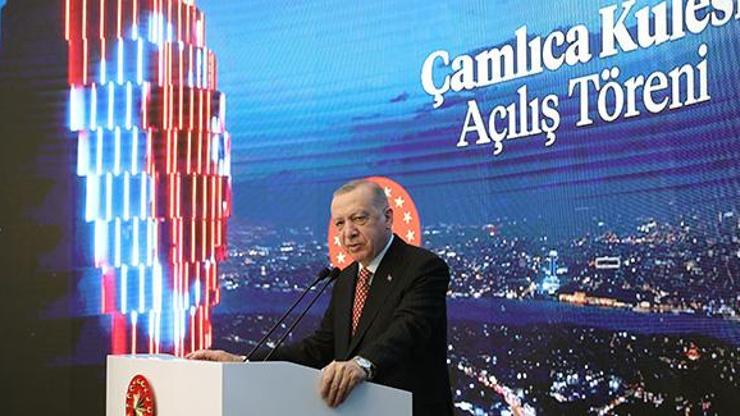 Çamlıca Kulesi açıldı... Cumhurbaşkanı Erdoğandan Kanal İstanbul açıklaması