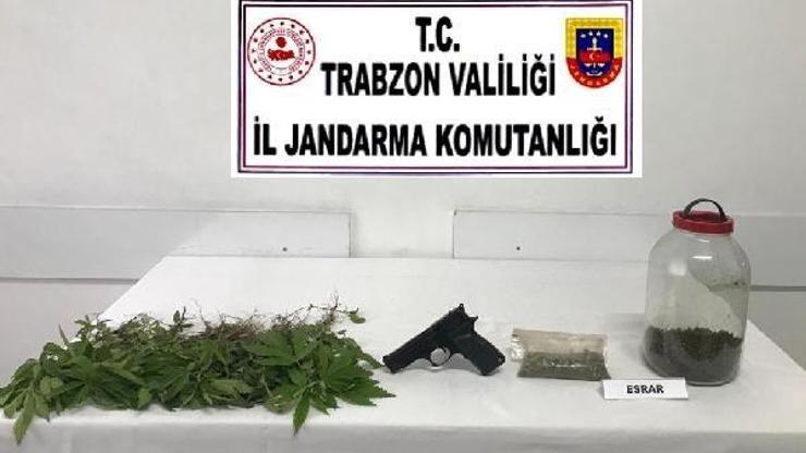 Trabzonda jandarmadan uyuşturucu baskını: 1 gözaltı