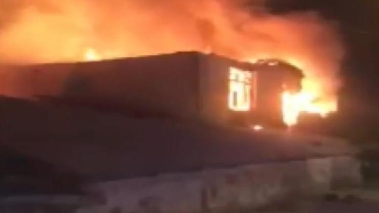 İstanbulda çiftlikte yangın