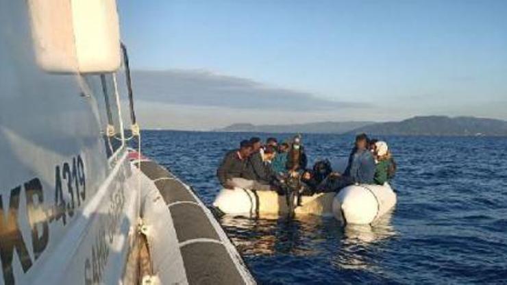17 düzensiz göçmeni, Türk Sahil Güvenliği kurtardı