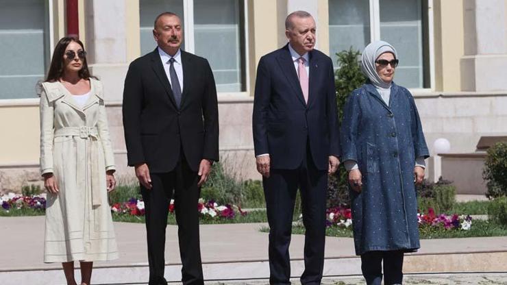 Tarihi ziyaret... Cumhurbaşkanı Erdoğan Şuşada