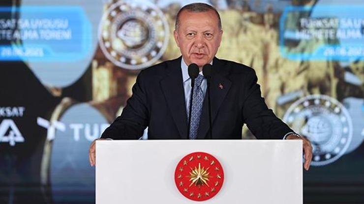 Türksat 5A uydusu hizmete girdi... Cumhurbaşkanı Erdoğandan önemli açıklamalar
