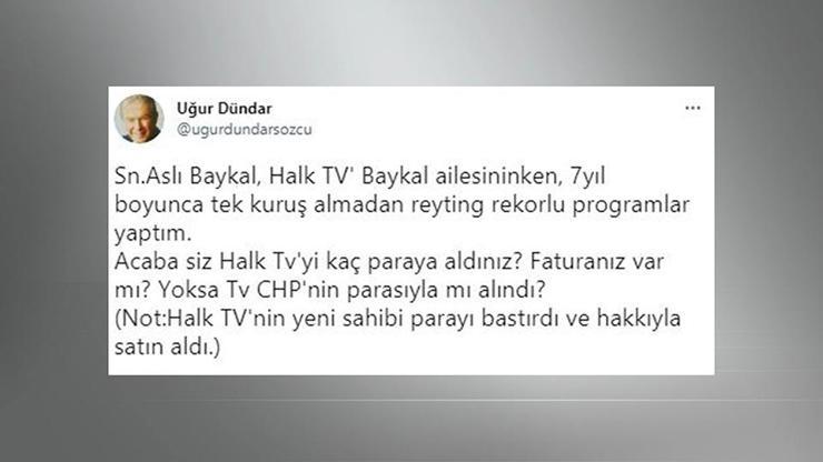 Halk TV CHP parasıyla mı alındı