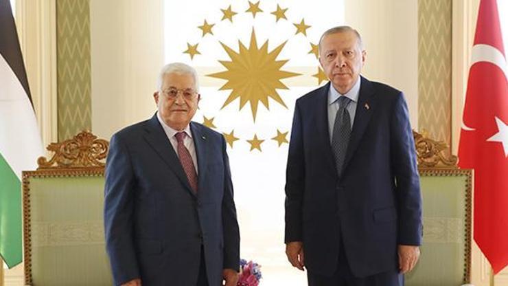 Cumhurbaşkanı Erdoğan ile Filistin Devlet Başkanı Abbas görüşmesi sona erdi