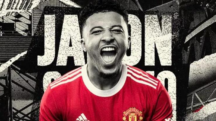 Son dakika... Jadon Sancho resmen Manchester Unitedda