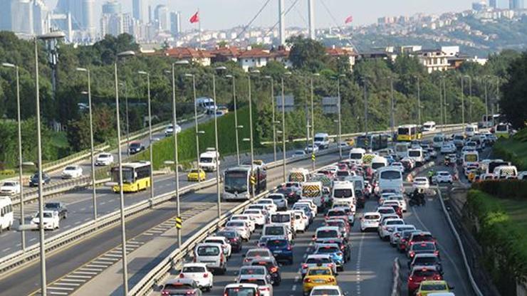 15 Temmuz Şehitler Köprüsünde trafik yoğunluğu