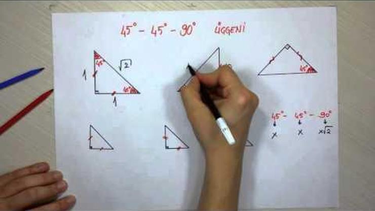 45 45 90 Üçgeni Kuralı Nedir? 45 45 90 Üçgeninin Özellikleri ...