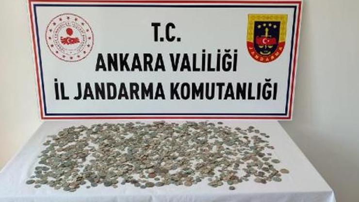 Ankarada, Roma, Bizans ve İslami döneme ait 2 bin 30 sikke ele geçirildi