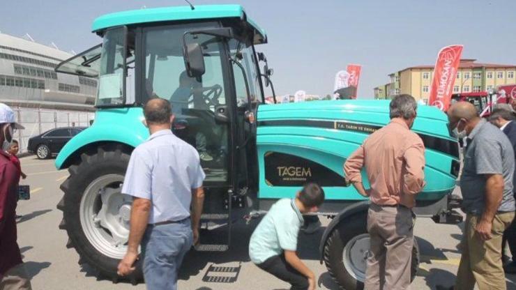 Yerli üretim traktörler tarım fuarında çiftçilerin gözdesi oldu