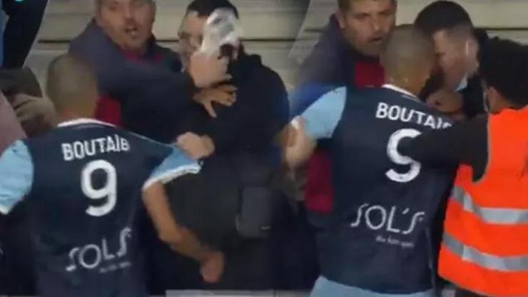 Eski Malatyasporlu Boutaib taraftarla kavga etti