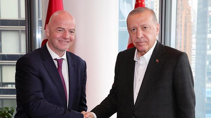 Cumhurbaşkanı Erdoğan, FİFA Başkanı’nı kabul etti