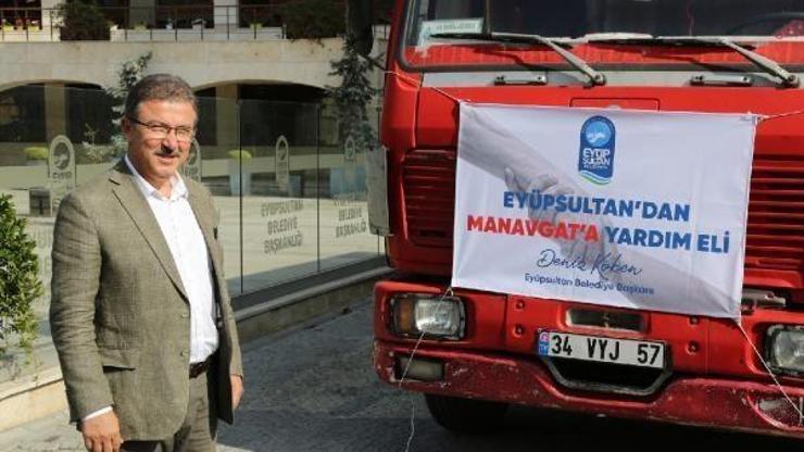 Eyüpsultan’dan Manavgat’a yardım eli
