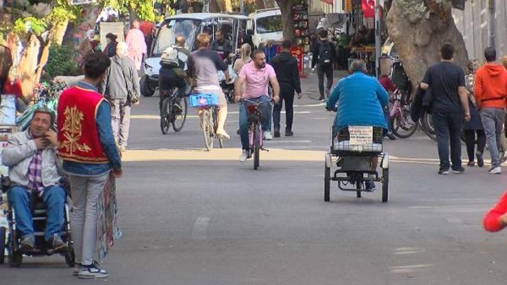 Adalarda akülü araçlara yasak gelince bisikletlere talep arttı