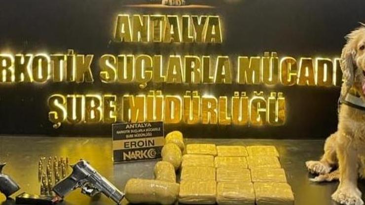 Antalyada 8 kilo 800 gram eroin ele geçirildi