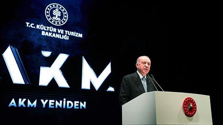 Son dakika... Cumhurbaşkanı Erdoğandan yeni Atatürk Kültür Merkezi açılışında açıklama