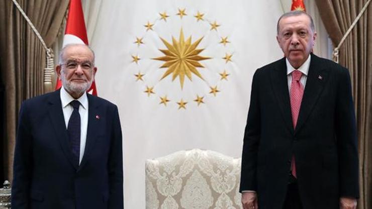 SON DAKİKA: Cumhurbaşkanı Erdoğan, Karamollaoğlu ile görüştü