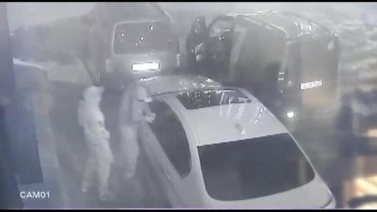 2 dakikalık hayalet gösterge hırsızlığı kamerada