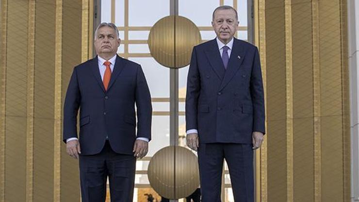 Cumhurbaşkanı Erdoğan, Macaristan Başbakanı Orbanı resmi törenle karşıladı