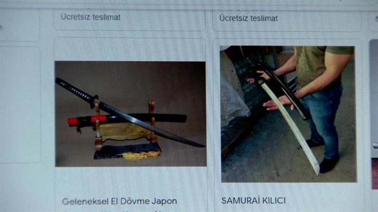 Yasak ama Samuray kılıçları internette satılıyor
