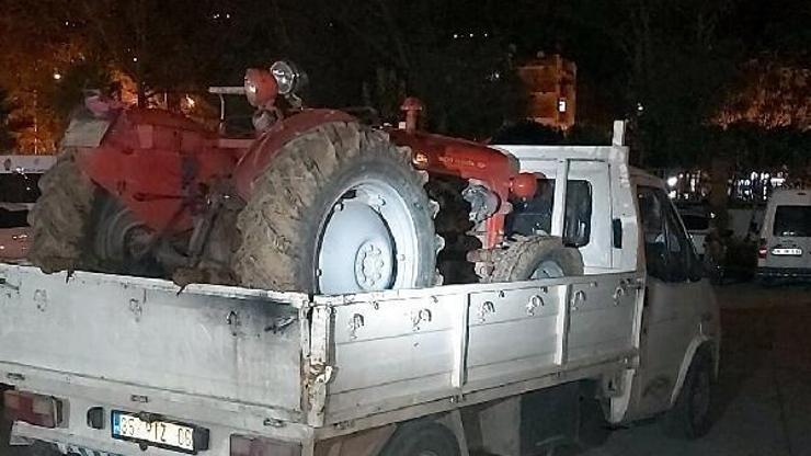 Traktör hırsızları yakayı Tirede ele verdi