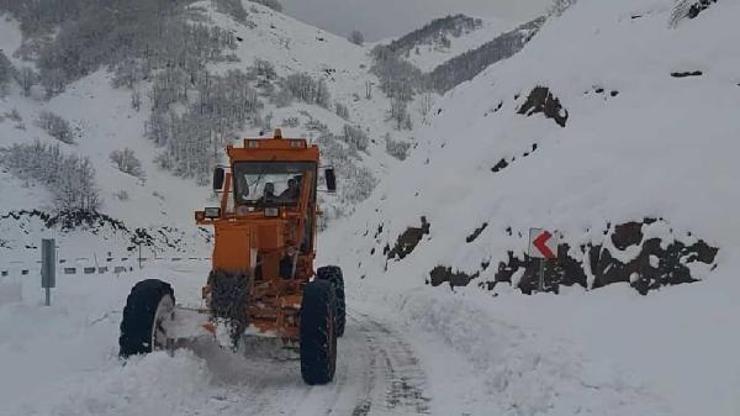 Tunceli- Erzincan kara yolu kar nedeniyle TIR geçişine kapatıldı