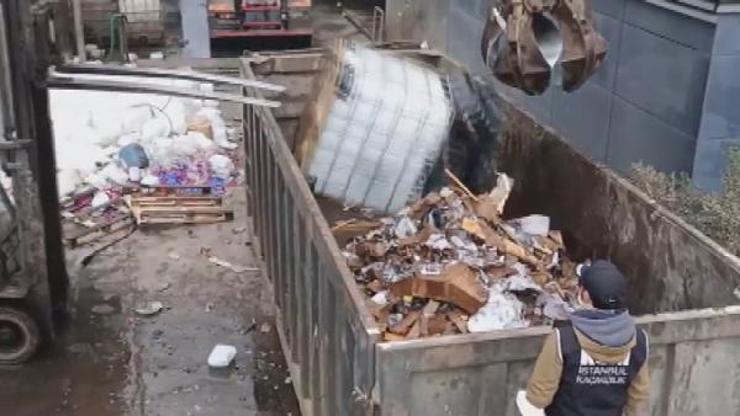 İstanbulda ele geçirilen 310 ton madde imha edildi