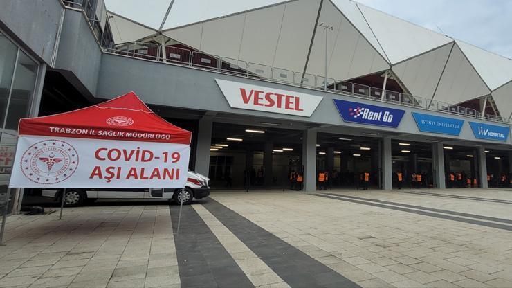 Trabzonsporlu taraftarlar için stadyum dışına aşırı çadırı