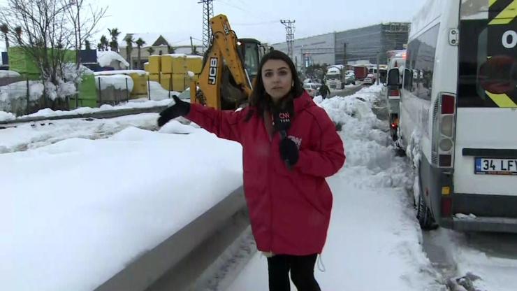 CNN TÜRK kritik noktada: Kar esareti Hadımköyde devam ediyor