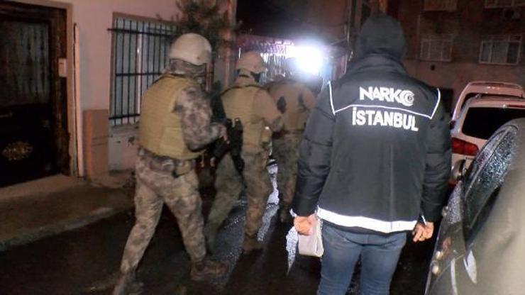 İstanbulda uyuşturucu satıcılarına yönelik helikopter destekli operasyon
