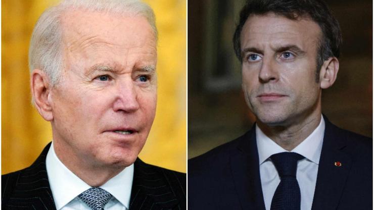 Yaptırımlar masada: Biden ve Macron, Rusya-Ukrayna krizini görüştü