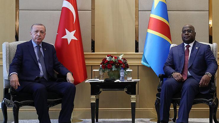 Cumhurbaşkanı Erdoğan, Kongo Cumhurbaşkanı Tshisekedi ile görüştü