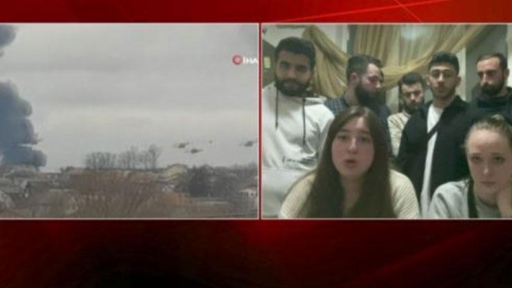 Kievdeki Türk öğrenciler CNN TÜRK yayınında