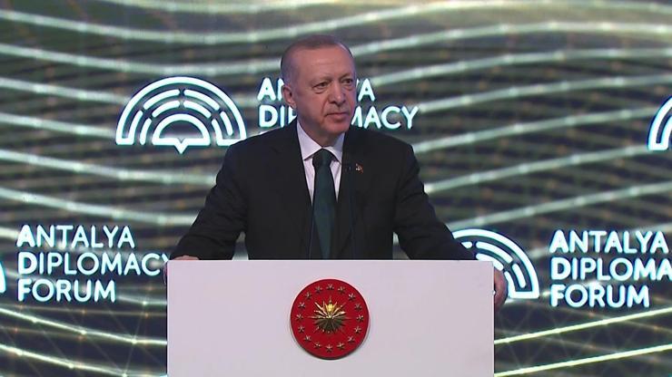 Son dakika... Antalya Diplomasi Forumunda Cumhurbaşkanı Erdoğandan önemli mesajlar
