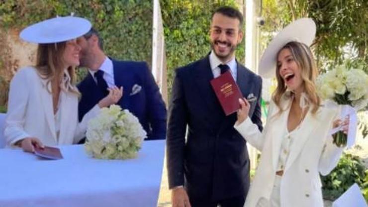 Dila Tarkan-Dağhan Doğruer çifti Yunanistanda evlendi