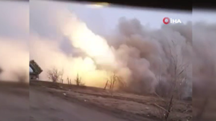 Rusya, Ukrayna mevzilerini çok namlulu roketatarla vurdu