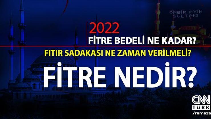 Fitre ne kadar Fitre parası 2022 kaç TL 2022 fıtır sadakası (fitre) miktarı