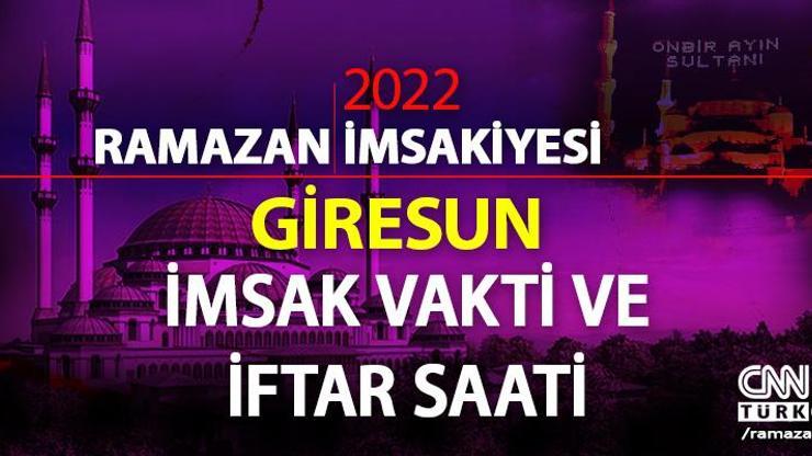 Giresun iftar vakti saat kaçta 2 Nisan Giresun iftar saati ne zaman | Diyanet Giresun imsakiye 2022