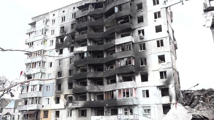 Tüm kent Rus saldırıları sonucu enkaz altında